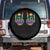 Mardi Gras Spare Tire Cover Jester Skeleton Rock Hand Fat Tuesday Festival