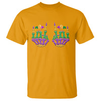 Mardi Gras T Shirt Jester Skeleton Rock Hand Fat Tuesday Festival - Wonder Print Shop