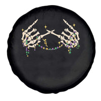 Mardi Gras Spare Tire Cover Skeleton Rock Hand Beads Fat Tuesday Festival