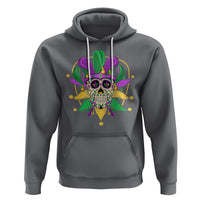 Mardi Gras Funny Sugar Skull Fat Tuesday New Orleans Hoodie - Wonder Print Shop