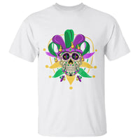 Mardi Gras Funny Sugar Skull Fat Tuesday New Orleans T Shirt - Wonder Print Shop