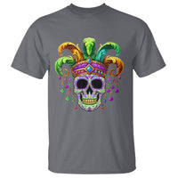 Mardi Gras Beads Sugar Skull Fat Tuesday New Orleans T Shirt - Wonder Print Shop