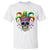 Mardi Gras Beads Sugar Skull Fat Tuesday New Orleans T Shirt - Wonder Print Shop
