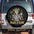 Mardi Gras Funny Skeleton Beads And Bling Spare Tire Cover