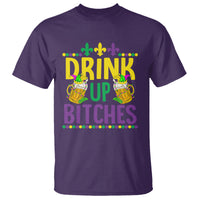 Mardi Gras T Shirt Drink Up Bitch Funny Drinking Team - Wonder Print Shop