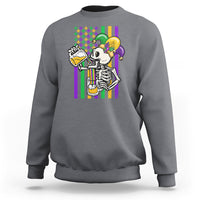 Mardi Gras Beer Lover American Flag Fat Tuesday Parade Sweatshirt - Wonder Print Shop