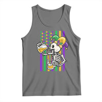 Mardi Gras Beer Lover American Flag Fat Tuesday Parade Tank Top