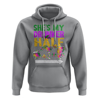 Mardi Gras Hoodie She's My Drunker Half Matching Couple - Wonder Print Shop