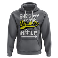Mardi Gras Hoodie She's My Drunker Half Matching Couple - Wonder Print Shop