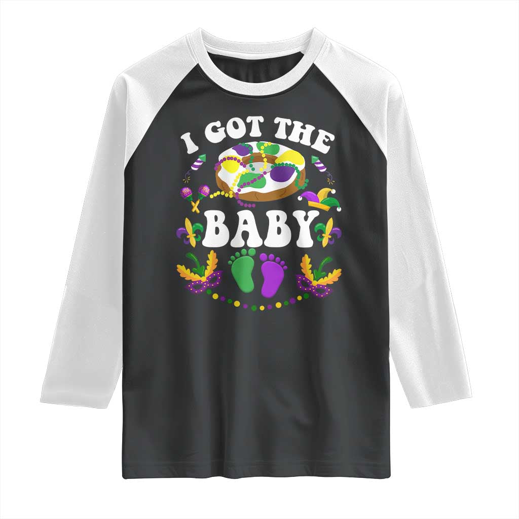 Mardi Gras Raglan Shirt I Got The Baby Funny Pregnancy Announcement