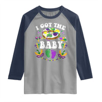 Mardi Gras Raglan Shirt I Got The Baby Funny Pregnancy Announcement