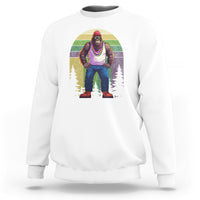 Mardi Gras Bigfoot Sasquatch Funny Fat Tuesday Parade Sweatshirt - Wonder Print Shop