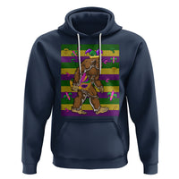 Mardi Gras Bigfoot Sasquatch Funny Fat Tuesday Parade Hoodie - Wonder Print Shop