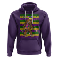 Mardi Gras Bigfoot Sasquatch Funny Fat Tuesday Parade Hoodie - Wonder Print Shop