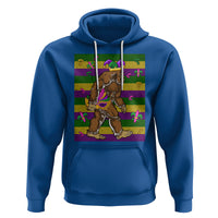 Mardi Gras Bigfoot Sasquatch Funny Fat Tuesday Parade Hoodie - Wonder Print Shop