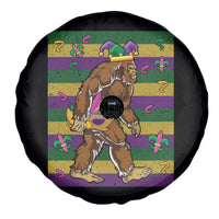 Mardi Gras Bigfoot Sasquatch Funny Fat Tuesday Parade Spare Tire Cover