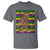 Mardi Gras Bigfoot Sasquatch Funny Fat Tuesday Parade T Shirt