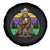 Mardi Gras Bigfoot Sasquatch Funny Beer Lover Spare Tire Cover