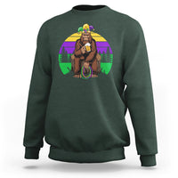 Mardi Gras Bigfoot Sasquatch Funny Beer Lover Sweatshirt - Wonder Print Shop