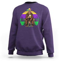 Mardi Gras Bigfoot Sasquatch Funny Beer Lover Sweatshirt - Wonder Print Shop