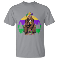Mardi Gras Bigfoot Sasquatch Funny Beer Lover T Shirt - Wonder Print Shop