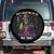 Mardi Gras Spare Tire Cover Don't Make Me Go All Voodoo On You Skeleton Witch Doctor