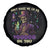 Mardi Gras Spare Tire Cover Don't Make Me Go All Voodoo On You Skeleton Witch Doctor