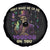 Mardi Gras Spare Tire Cover Don't Make Me Go All Voodoo On You Skeleton Witch Doctor