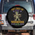 Mardi Gras Spare Tire Cover Don't Make Me Go All Voodoo On You Creepy Doll