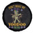Mardi Gras Spare Tire Cover Don't Make Me Go All Voodoo On You Creepy Doll