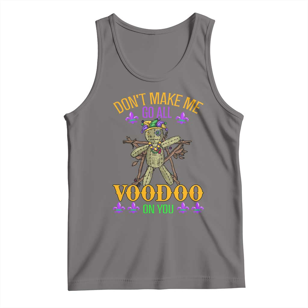 Mardi Gras Tank Top Don't Make Me Go All Voodoo On You Creepy Doll