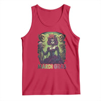 Mardi Gras Tank Top Voodoo Queen Skeleton Witch Creepy Skull