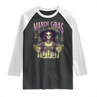 Mardi Gras Raglan Shirt Voodoo Queen Creepy Doll