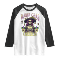 Mardi Gras Raglan Shirt Voodoo Queen Creepy Doll