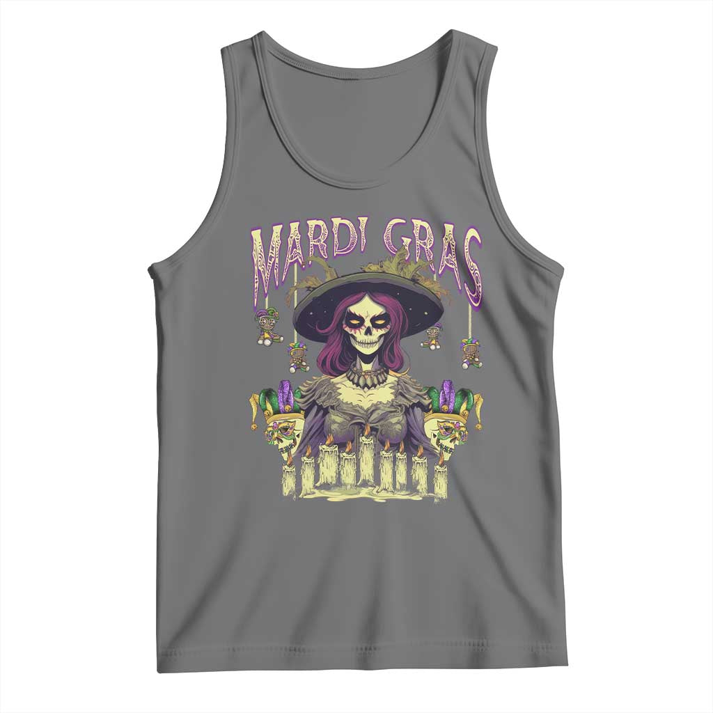 Mardi Gras Tank Top Voodoo Queen Creepy Doll