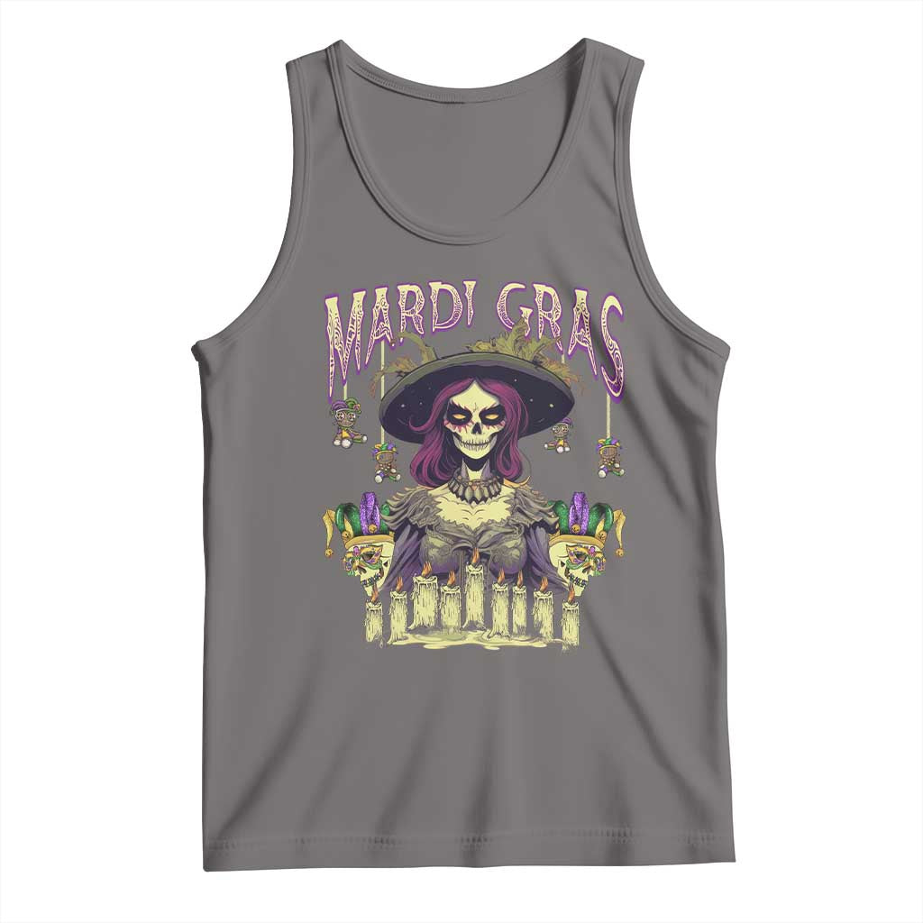 Mardi Gras Tank Top Voodoo Queen Creepy Doll
