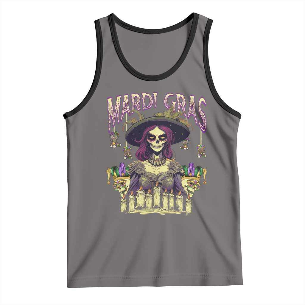 Mardi Gras Tank Top Voodoo Queen Creepy Doll