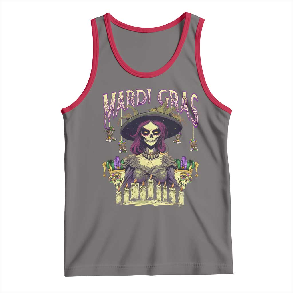 Mardi Gras Tank Top Voodoo Queen Creepy Doll
