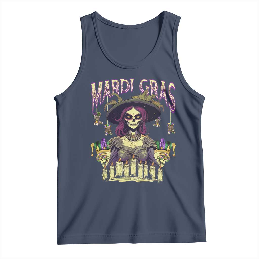 Mardi Gras Tank Top Voodoo Queen Creepy Doll