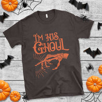 Halloween Couple Matching T Shirt I'm His Ghoul Skeleton Hand - Wonder Print Shop