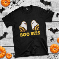 Halloween Couple Matching T Shirt Boo Bees Funny Ghost Bee - Wonder Print Shop