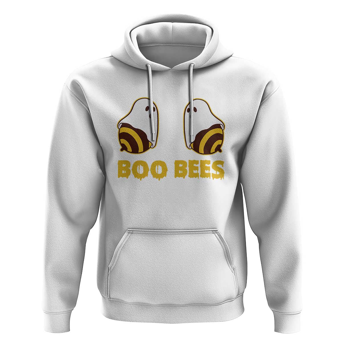 Halloween Couple Matching Hoodie Boo Bees Funny Ghost Bee - Wonder Print Shop