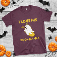 Halloween Couple Matching T Shirt I Love His Boo-na-na - Wonder Print Shop