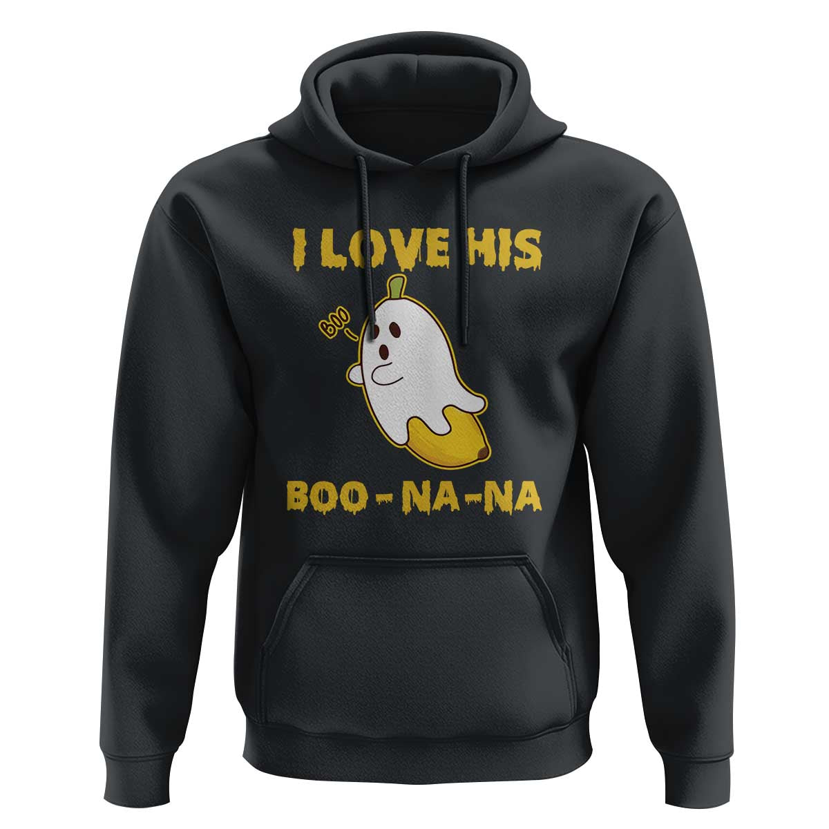 Halloween Couple Matching Hoodie I Love His Boo-na-na - Wonder Print Shop