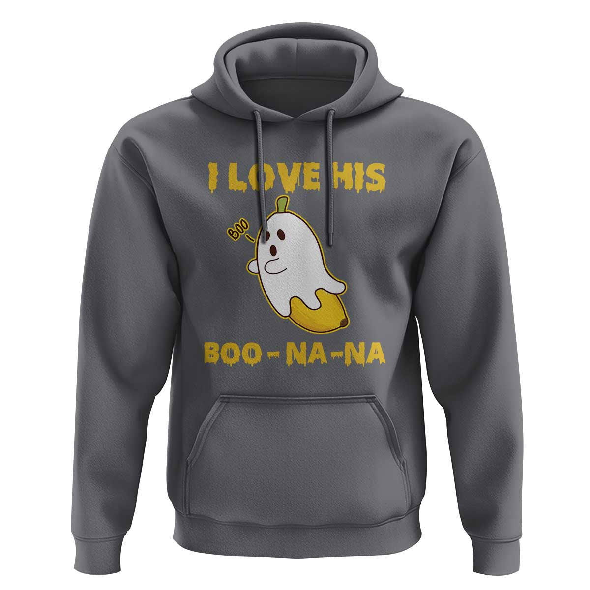 Halloween Couple Matching Hoodie I Love His Boo-na-na - Wonder Print Shop