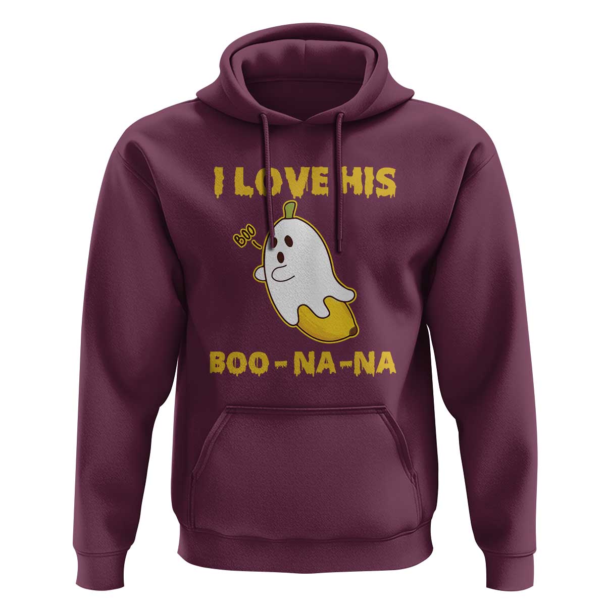 Halloween Couple Matching Hoodie I Love His Boo-na-na - Wonder Print Shop