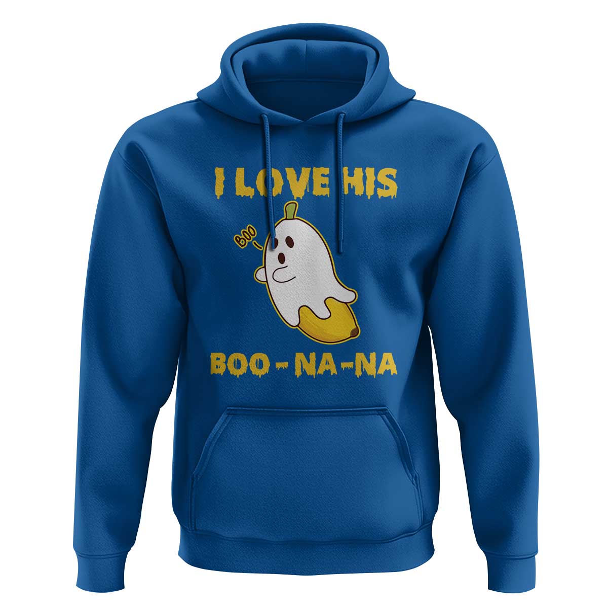 Halloween Couple Matching Hoodie I Love His Boo-na-na - Wonder Print Shop