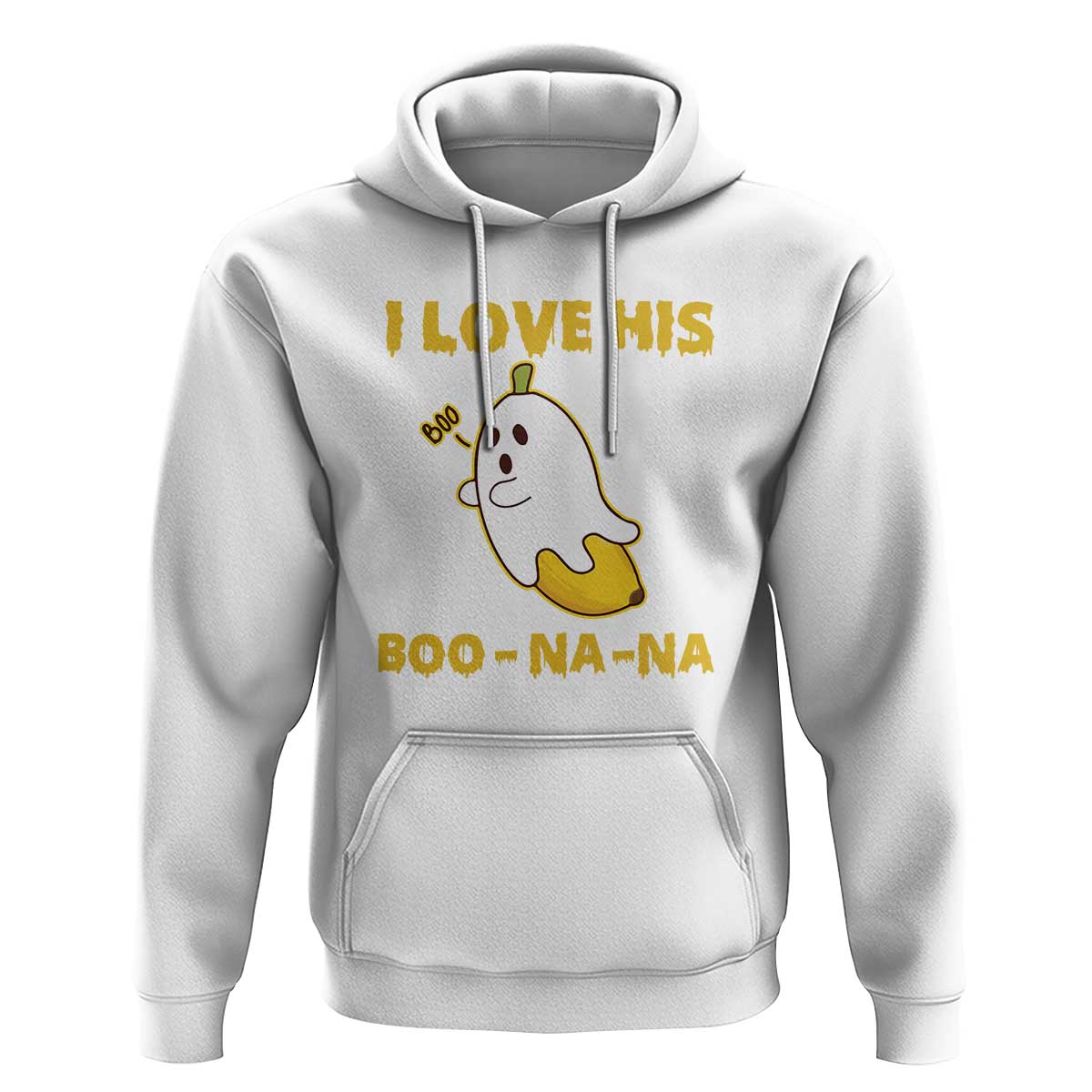 Halloween Couple Matching Hoodie I Love His Boo-na-na - Wonder Print Shop