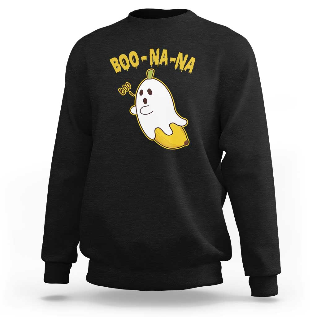 Halloween Couple Matching Sweatshirt Boo-na-na Cute Ghost Banana - Wonder Print Shop
