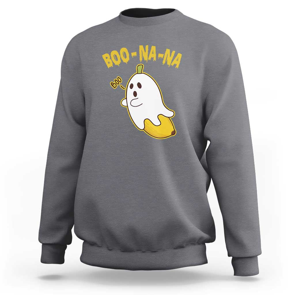 Halloween Couple Matching Sweatshirt Boo-na-na Cute Ghost Banana - Wonder Print Shop